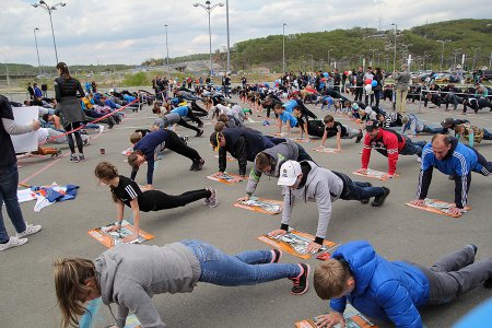 Более 1200 участников объединил «Рекорд Победы» во Владивостоке