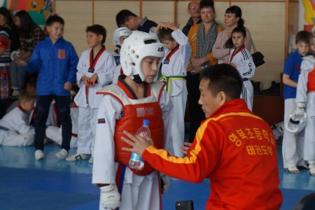 Соревнования по тхэквондо ВТФ прошли в Уссурийске в рамках проекта «Детский спорт»