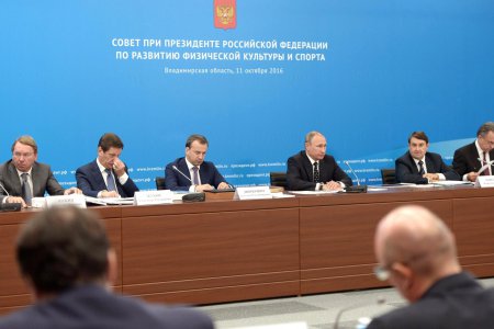 Владимир Путин провел заседание Совета по развитию физической культуры и спорта, 1 часть